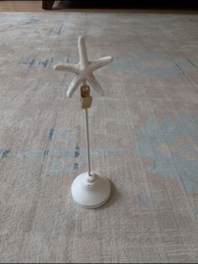 White Starfish Photo Holder